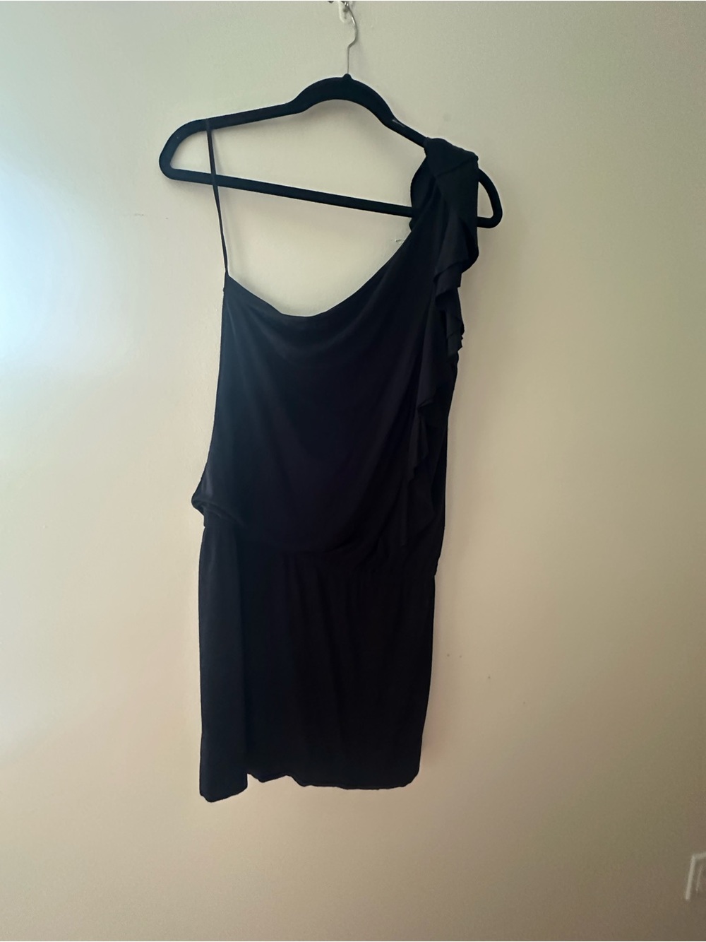 Express Black One-Shoulder Ruffle Dress - Picture 5 of 7